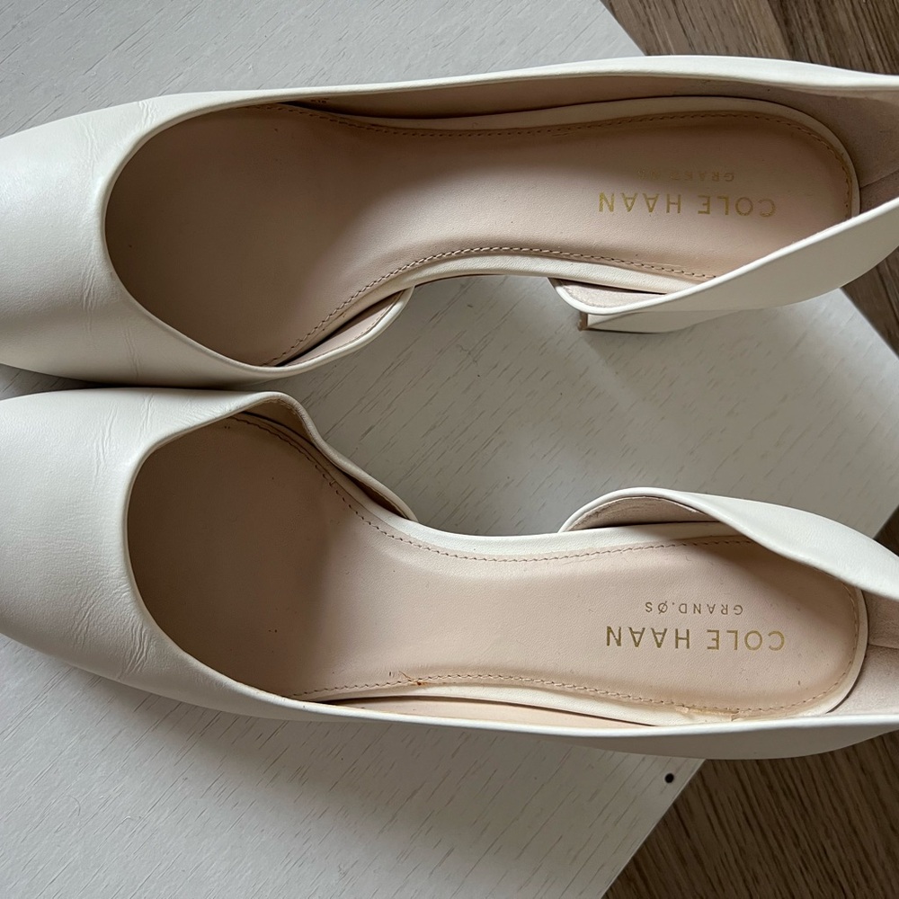 Cole Haan Women's Elegant White Heels